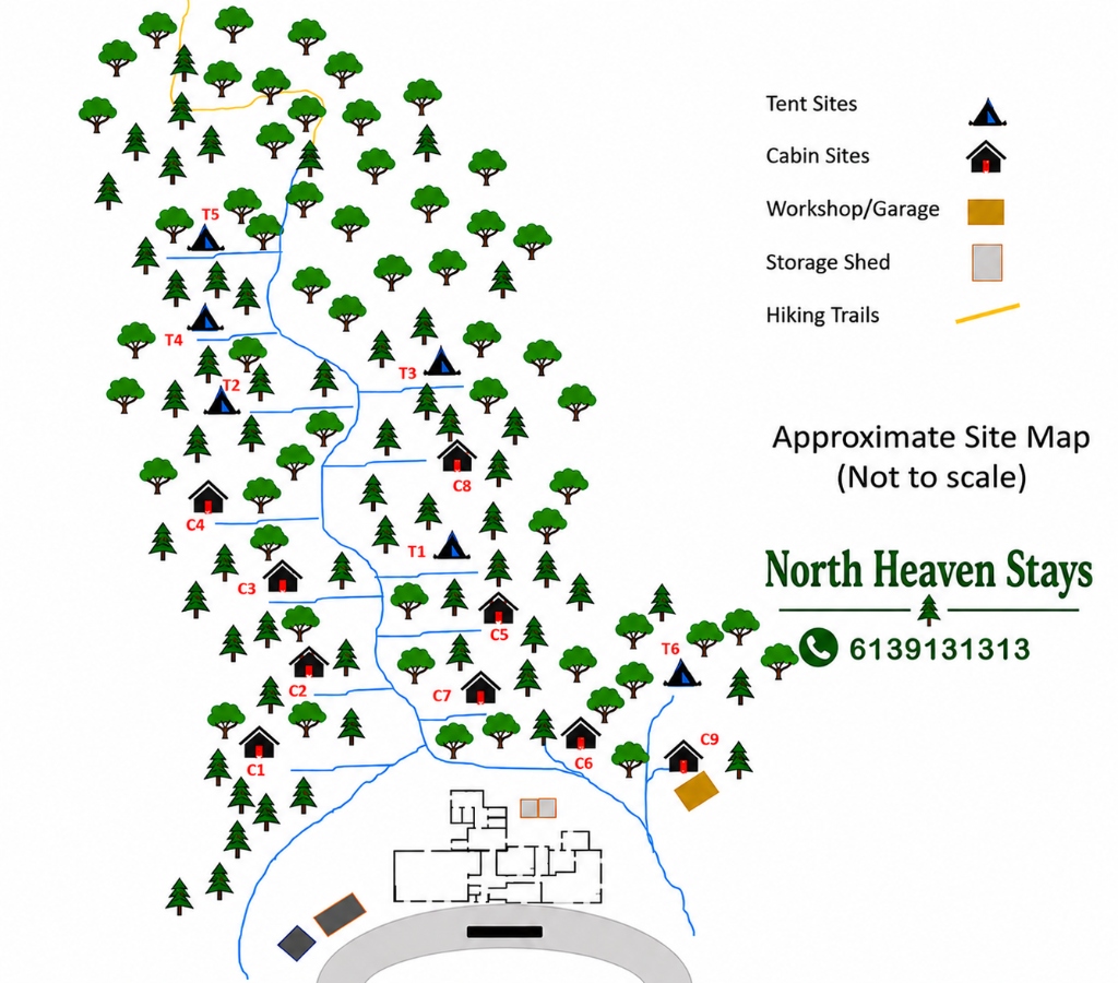 North Heaven Stays Property Map